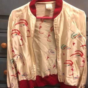 Amanda Uprichard silk bomber jacket